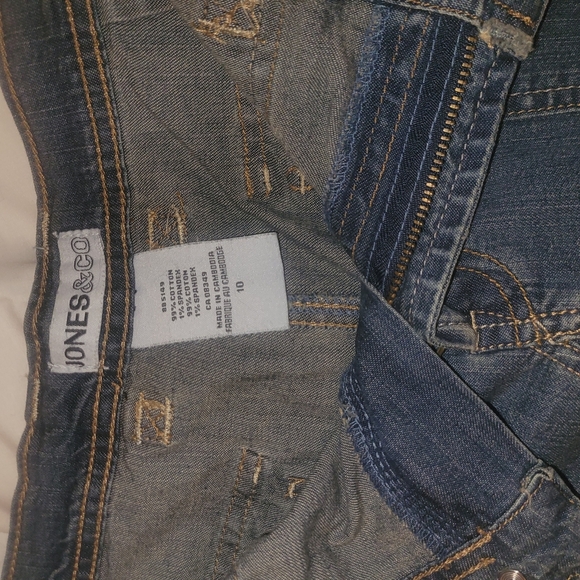 Jones & Co. Denim A-Line Skirt 10 - Picture 3 of 4